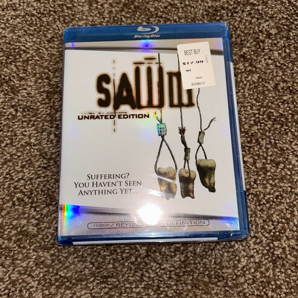 Saw III blu ray disc